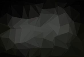 Dark Black vector polygon abstract backdrop.