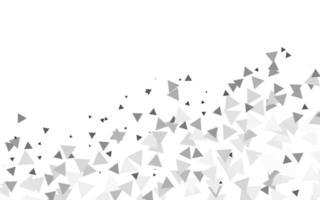 Light Silver, Gray vector layout with lines, triangles.