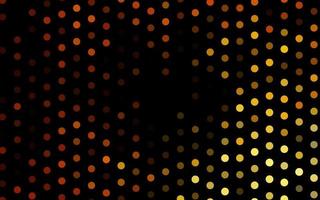 Dark Yellow, Orange vector pattern with spheres.