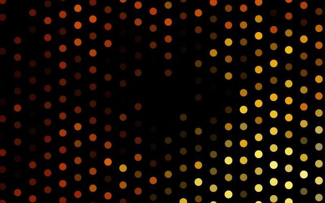Dark Yellow, Orange vector pattern with spheres.