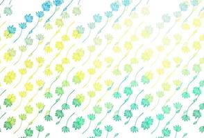 Light Blue, Yellow vector hand painted texture.