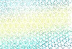 Light blue, yellow vector template with circles.
