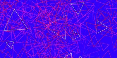 Dark Pink, Red vector background with polygonal forms.