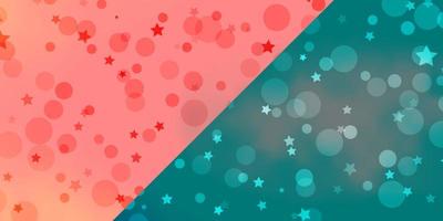 Vector backdrop with circles, stars.