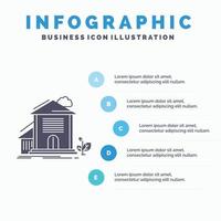 Home. house. Apartment. building. office Infographics Template for Website and Presentation. GLyph Gray icon with Blue infographic style vector illustration.