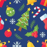 navidad, seamless, patrón, plano de fondo vector