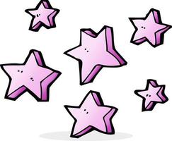 doodle cartoon stars vector