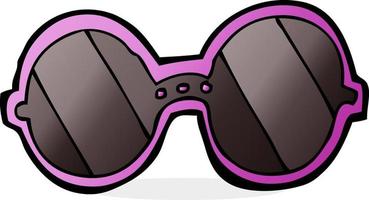 doodle cartoon sunglasses vector