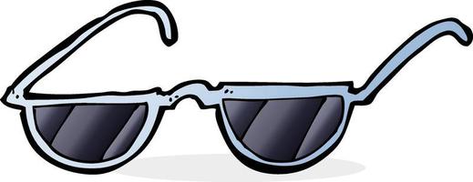 garabato, caricatura, gafas de sol vector