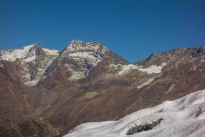 hiking in the swiss alps photo