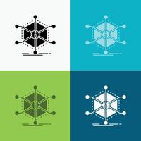 Data. help. info. information. resources Icon Over Various Background. glyph style design. designed for web and app. Eps 10 vector illustration