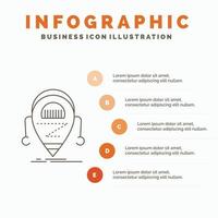 Android. beta. droid. robot. Technology Infographics Template for Website and Presentation. Line Gray icon with Orange infographic style vector illustration