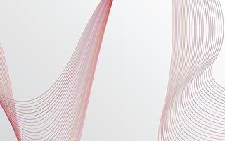 Abstract Red Color technology Line wave background vector