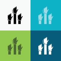 Aspiration. business. desire. employee. intent Icon Over Various Background. glyph style design. designed for web and app. Eps 10 vector illustration