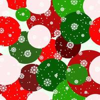 Seamless holiday pattern with circles and snowflakes vector