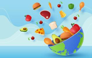 World Food Day Background vector