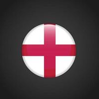 England United Kingdom Flag Circle Button vector