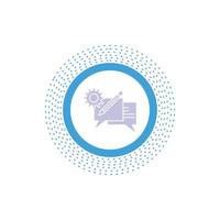 chat. communication. discussion. setting. message Glyph Icon. Vector isolated illustration