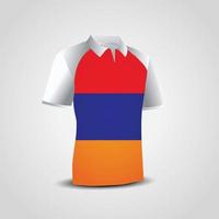 Armenia Flag Printed on Shirt vector