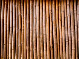 Textura de pared decorando el conjunto de bambú. foto