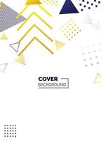 Covers templates set with bauhaus. memphis and hipster style graphic geometric elements. Applicable for placards. brochures. posters. covers and banners. Vector illustrations