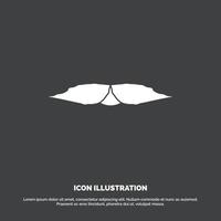 moustache. Hipster. movember. male. men Icon. glyph vector symbol for UI and UX. website or mobile application