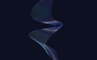 Abstract Blue Gradient Color technology Line wave background vector