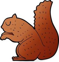 doodle character cartoon squirrel vector