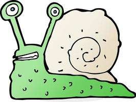 doodle character cartoon snail