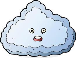 doodle character cartoon cloud vector