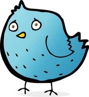 doodle character cartoon bird vector