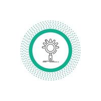 seo. search. optimization. process. setting Line Icon. Vector isolated illustration