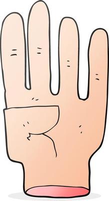 doodle cartoon hand