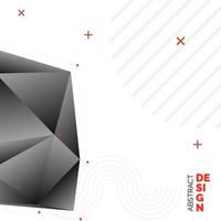 diseño de fondo de triángulo borroso de vector negro. fondo geométrico en estilo origami con degradado