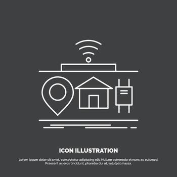 IOT. gadgets. internet. of. things Icon. Line vector symbol for UI and UX. website or mobile application