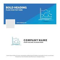 Blue Business Logo Template for Arrows. forward. graph. market. prediction. Facebook Timeline Banner Design. vector web banner background illustration