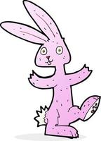 doodle character cartoon rabbit vector