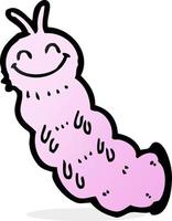 doodle character cartoon caterpillar vector