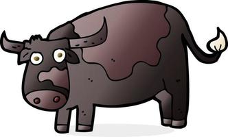 doodle character cartoon cow vector