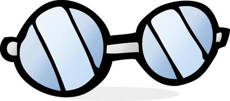 doodle cartoon glasses vector