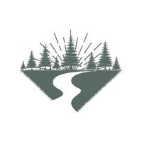 Forest Vector icon design illustration