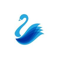 Swan icon Template vector illustration