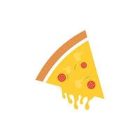 Ilustración de diseño de icono de vector de pizza deliciosa