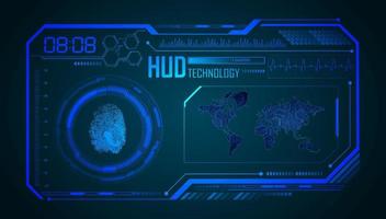 Modern HUD Technology Background vector