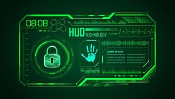 Modern HUD Technology Background vector