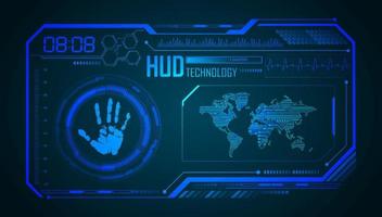 Modern HUD Technology Background vector