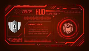 Modern HUD Technology Background vector