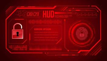 Modern HUD Technology Background vector