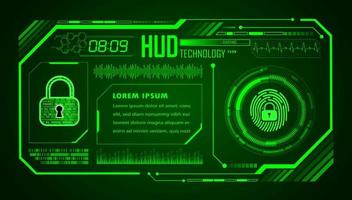 Modern HUD Technology Background vector