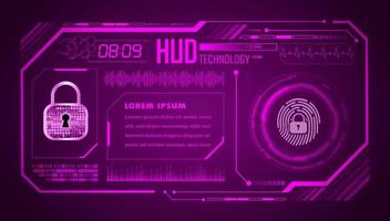 Modern HUD Technology Background vector